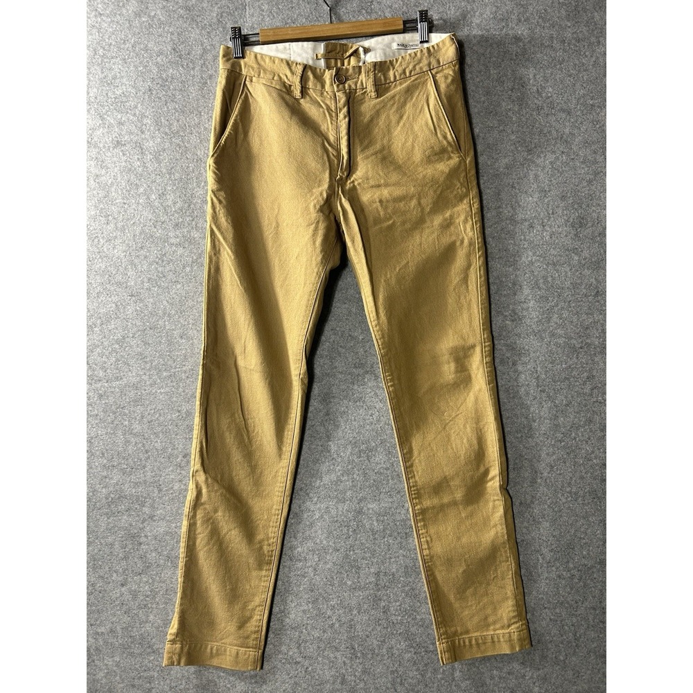 Levi's Made & Crafted Chino Pants Mens W30 L34 Mustard Gold Cotton Slim Straight